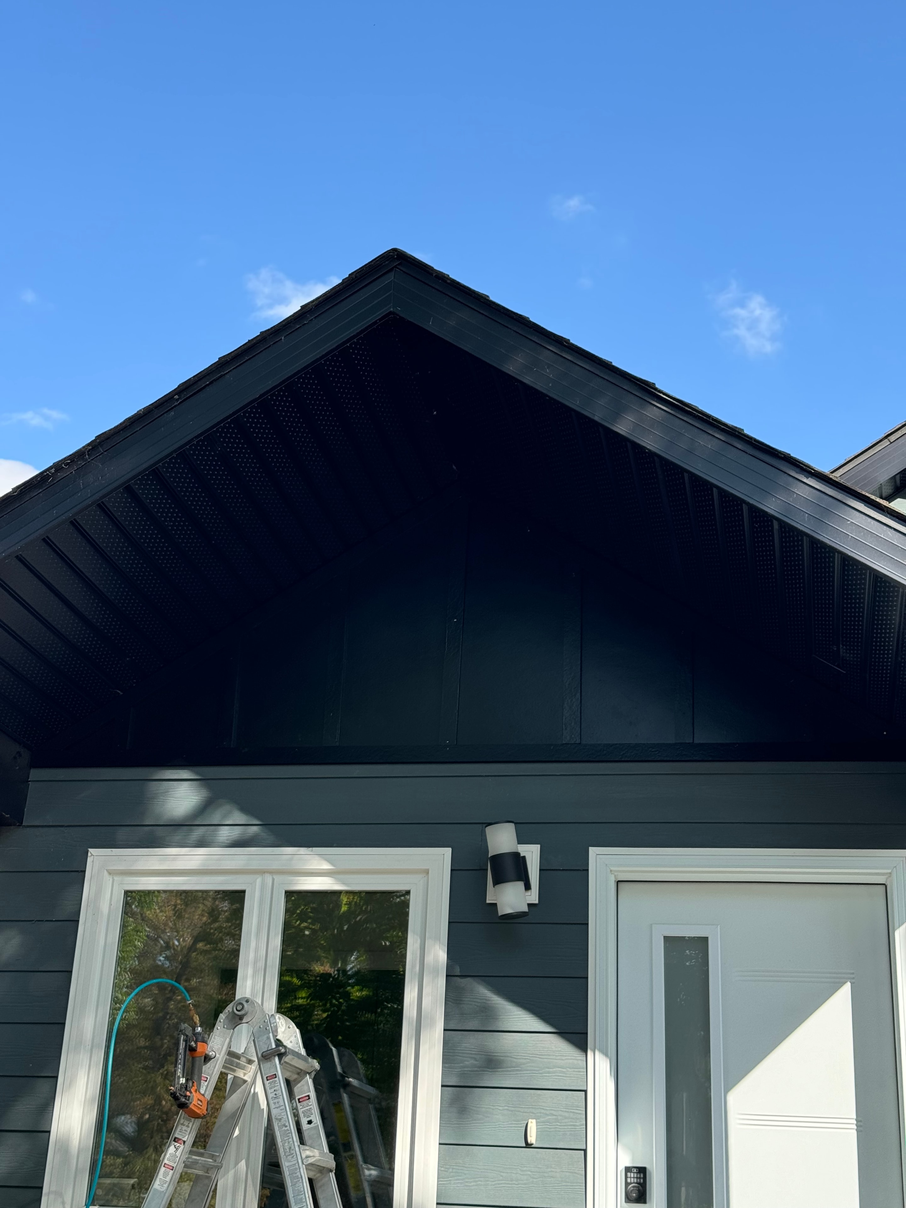 Dark soffit and fascia close-up Regina